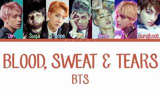 BTS (방탄소년단) - Blood Sweat & Tears | Color Coded Lyrics | Han/Rom/Eng