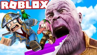 THANOS CI VUOLE MANGIARE!  ROBLOX *SCAPPA*