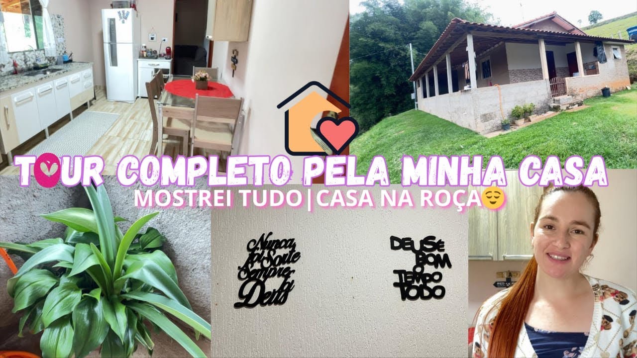 TOUR DA MINHA CASA SIMPLES AGORA EM 2025-CASA NA ROÇA||MOSTREI TUDO☺️