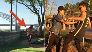 PUSHING BLIND MAN PRANK ! (CRAZY REACTIONS)