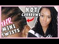 "I CAN'T BRAID" 1 HOUR MINI TWISTS Crochet Hairstyle Technique!! 🙌🏾 No Cornrows ft. Nomadik Twists