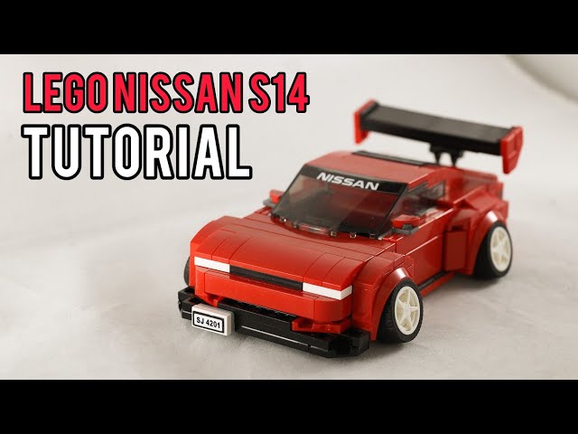 LEGO Nissan s14 MOC tutorial class=
