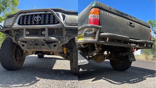 2003 Tacoma Old man Emu Lift Kit and AllPro Baja bumpers Install