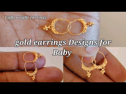 Buy 916 Gold Kids Earring Drops Kd3 Online | P S Jewellery - JewelFlix