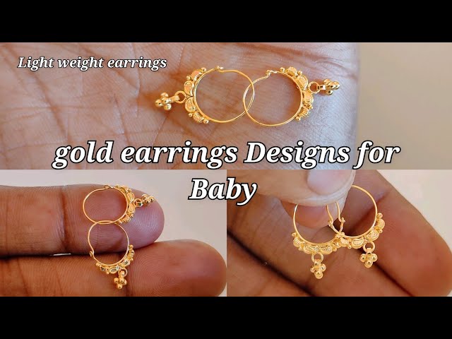 Shop 22k Gold Earrings for Kids | Baby & Kids Earrings | Gold Palace