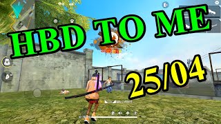 Free Fire HBD TO ME 2504