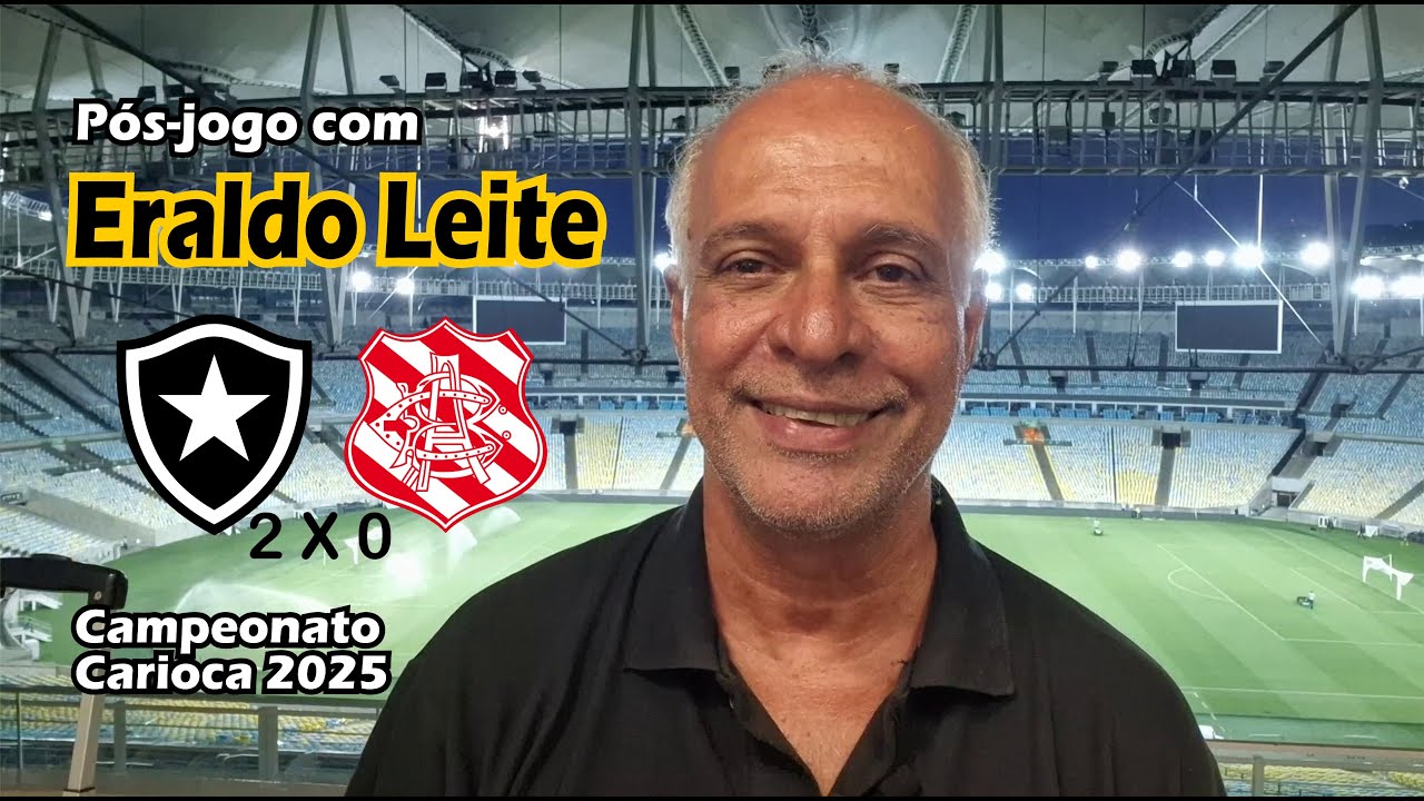BOTAFOGO VENCE BANGU POR 2X0- CAMPEONATO CARIOCA 2025 - live pós-jogo ...
