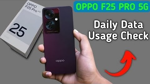 Oppo F25 Pro 5g daily data usage kaise dekhe, how to see mobile data usage in oppo, how to see wifi