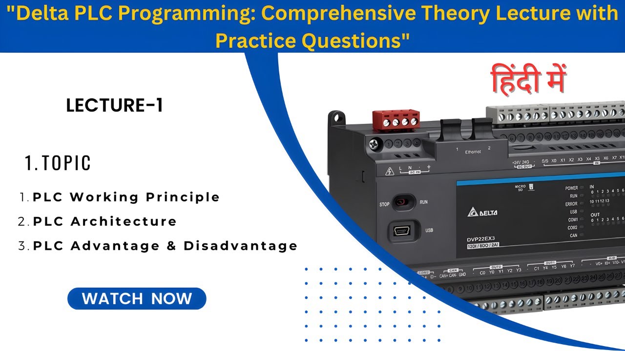 basic of plc programming main parts of plc पीएलसी प्रोग्रामिंग