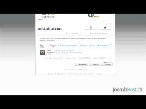 Joomla! Installationen verwalten mit Installatron auf Joomlahost.ch