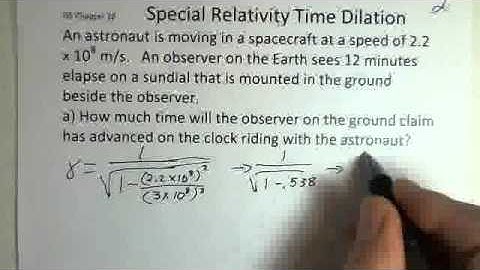 Special Relativity, Time Dilation