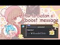 ˚₊꒷꒦ 🌸 How to custom a boost message , Eli Bot 🥐 (tutorial)