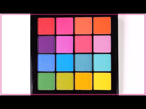 아이섀도우 팔레트를 털었다! 무려 120색? 슬라임에 화장품 섞기 - Mixing Makeup Eyeshadow into Slime