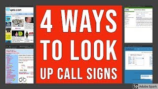 4 Ways to Look Up Amateur Radio Call Signs