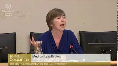 Dr Ruth Fletcher addresses the Oireachtas Committe...