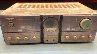 Restoration old broken Japanese TGL Amplifiers // Techniques for restoring antique audio amplifiers