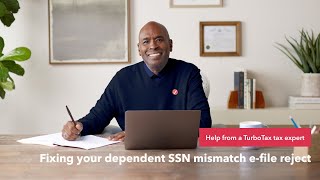 How to fix your dependent's Social Security number mismatch e-file reject - TurboTax Support Video by Intuit TurboTax 1,310 views 2 weeks ago 59 seconds