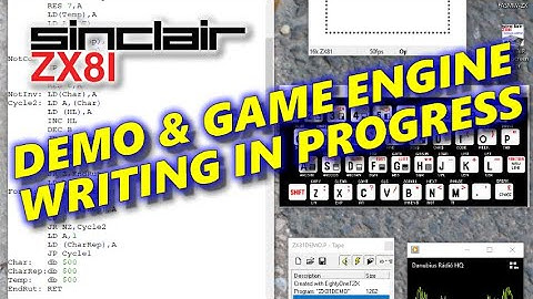 DEMO & GAME ENGINE WRITING FOR SINCLAIR ZX81 #shorts