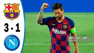 UEFA Champions league Barcelona vs Napoli 3-1
