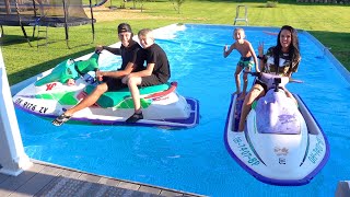 We put Jet skis in our pool!