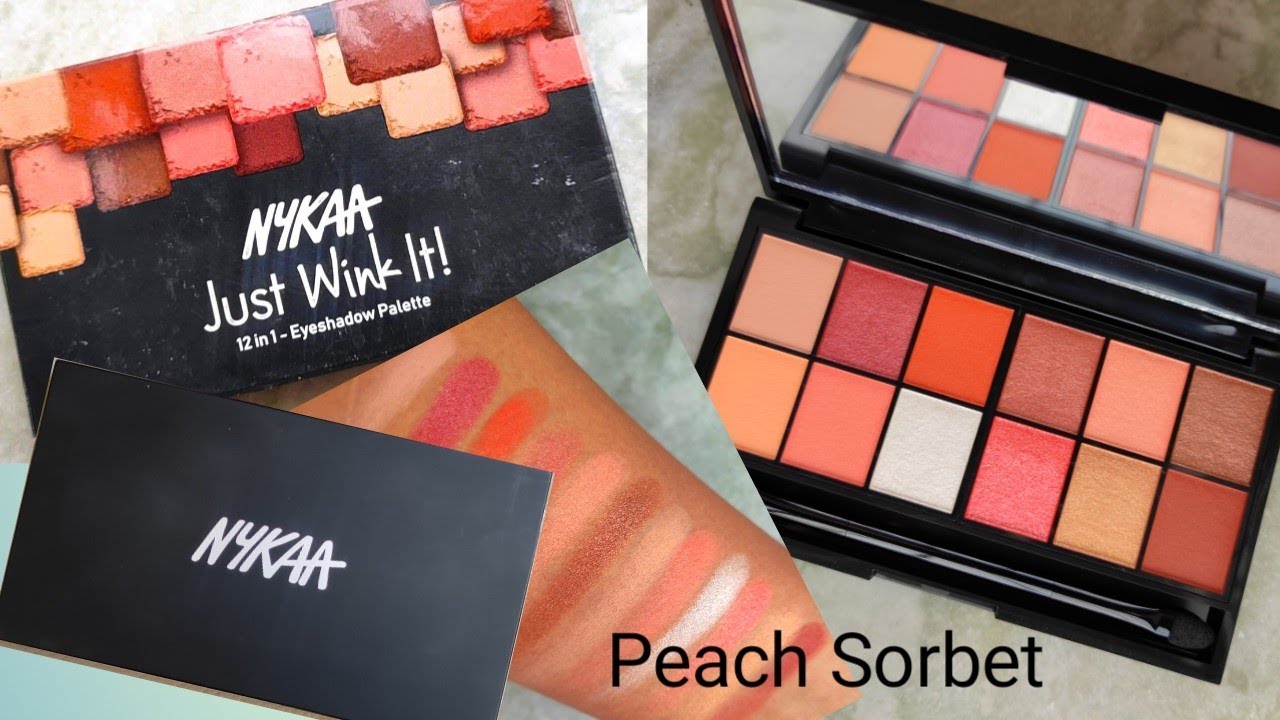 Nykaa's Wink It! Palette Review / Peach Sorbet