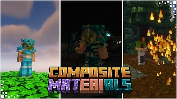 Composite Materials (Minecraft Mod Showcase) | New Armors, Tools and Weapons | Forge 1.20.1/1.19.2