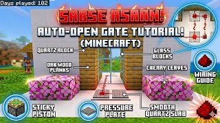 AA Hasnain#Minecraft: Sabse Asaan Automatic Door Kaise Banayein? 🚪⚡