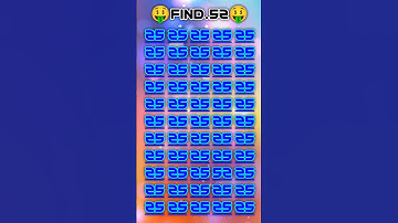 #ढूंढो 🤑👍 52 #find the odd number #puzzle #maths #phaliya #quiz 💯 #gkquestionsandanswers #iq