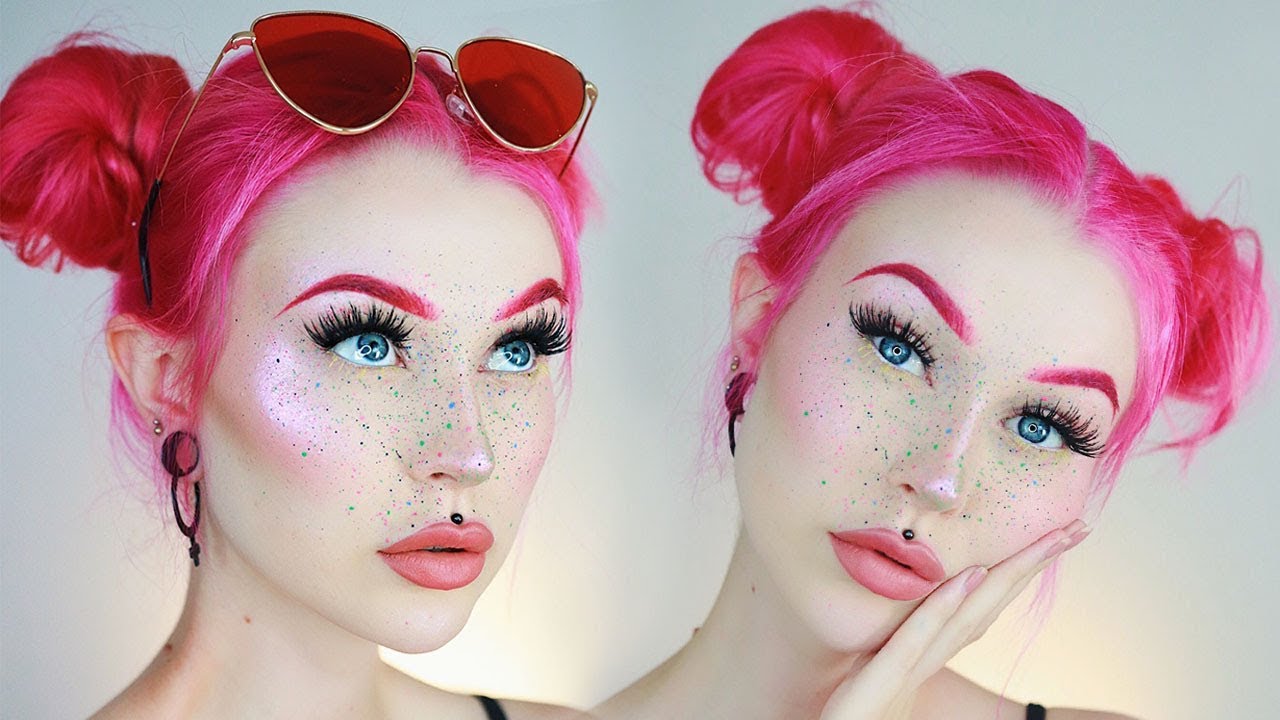 photo Freckles Soft Aesthetic Makeup color freckles splatter makeup tutorial evelina forsell
