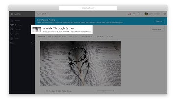 Church Community Builder- How to Add and Edit an Event
