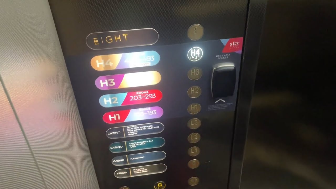 Original Call Stations! 1996 Schindler mod KONE Lifts/Elevators @ SkyCity Hotel Auckland