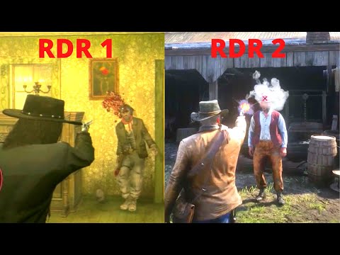 Red Dead Redemption 2 vs. Red Dead Redemption 1 - Kill Ragdoll Animation Physics Comparison | Sly