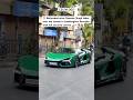 Bollywood actor Ranveer Singh takes over the streets in Lamborghini Revuelto with security #Shorts#I