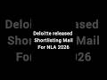 Deloitte NLA 2026 || EXAM Update || Deloitte NLA exam date #deloitte #deloittehiring #job
