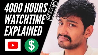 4000 Hours Watchtime EXPLAINED | Malayalam | Youtube Monetization | Aldis Albie's Studios