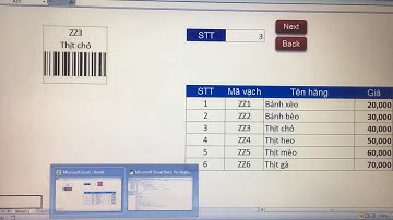 Tạo mã vạch bằng excel in ra dùng máy quét được 100%