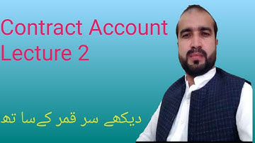 Contract Account/ Bcom 2/ Advance accounting/ sohail afzal
