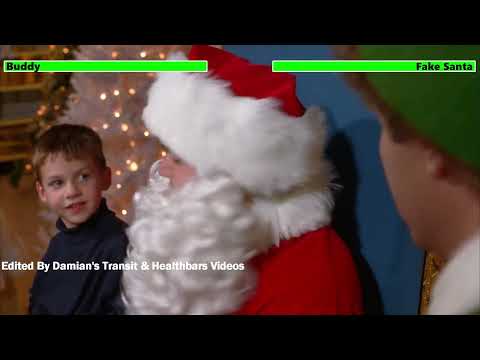 Buddy vs. Fake Santa with healthbars (Christmas Day Special)