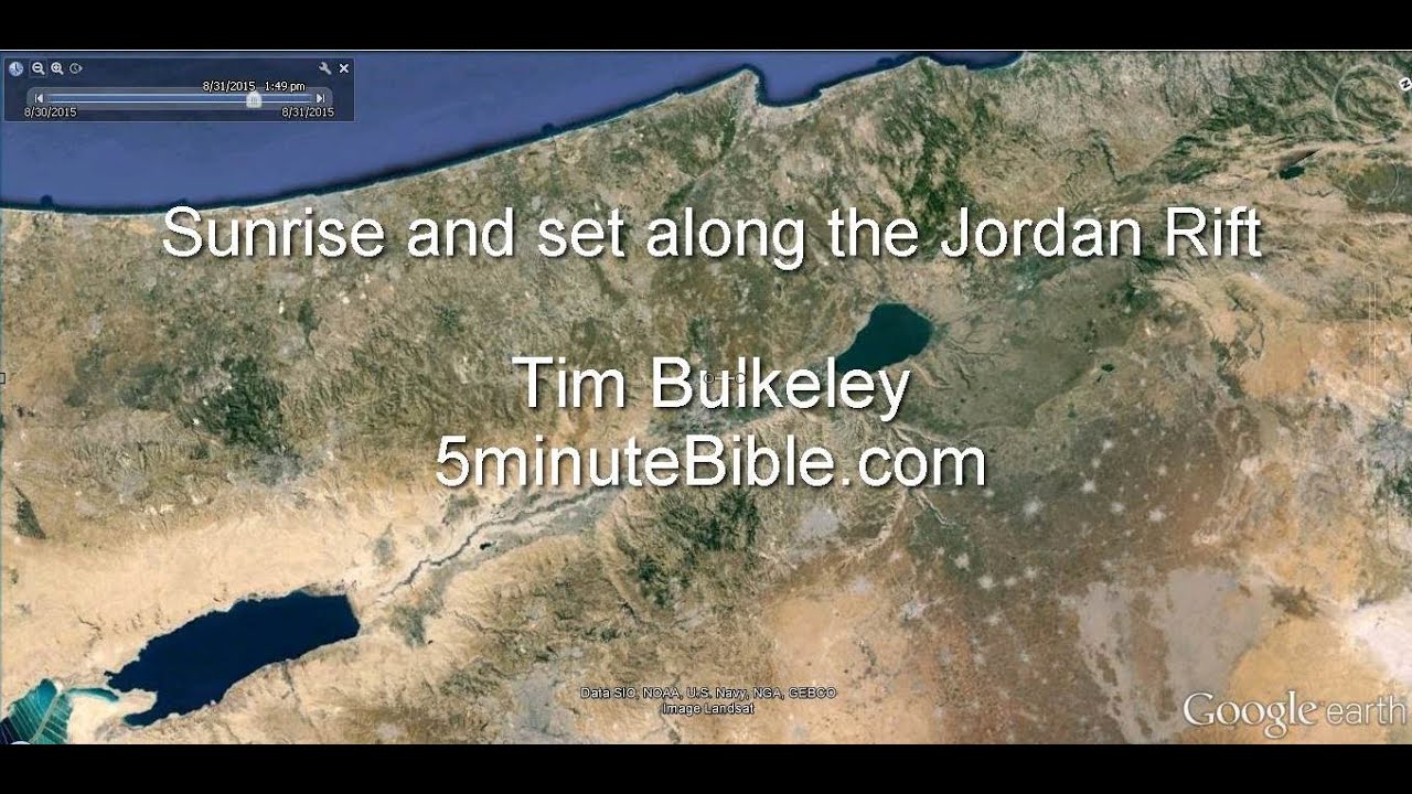 Sunrise and set along the Jordan Rift - YouTube