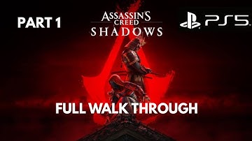 Assassin’s Creed Shadows (PS5) – Full Gameplay Walkthrough Part 1 – No Commentary | 4K