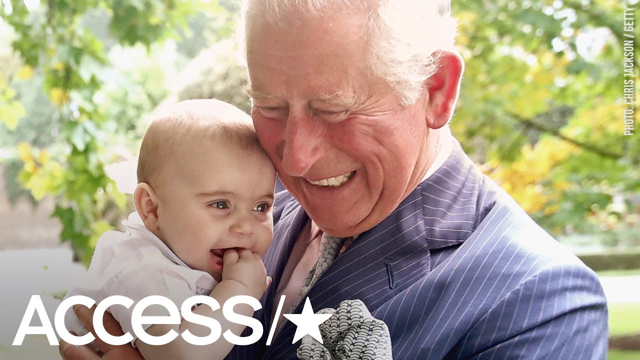 Prince Charles Cuddles With Grandson Prince Louis In Adorable New Snap - YouTube
