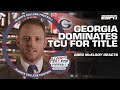Georgia dominates TCU in the National Championship &amp; Greg McElroy reacts | Always College Football