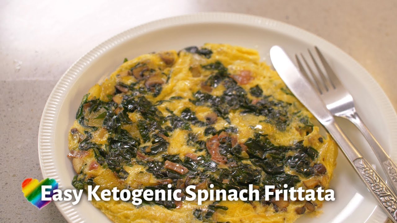 Easy Ketogenic Spinach Frittata YouTube