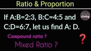 Find A:D | If A:B=2:3, B:C=4:5 and C:D=6:7, let us find A: D | Ratio & Proportion solution | AA