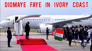 Senegalese President Bassirou Diomaye arrives in Abidjan, Ivory Coast for official visit