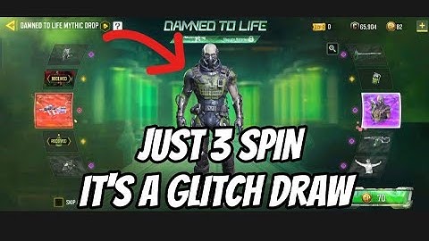 Just 3 Spin  DAMNEF TO LIFE MYTHIC DROP Codename lazarus   lucky draw NEW LEGENDARY CBR4 SEASONS 5