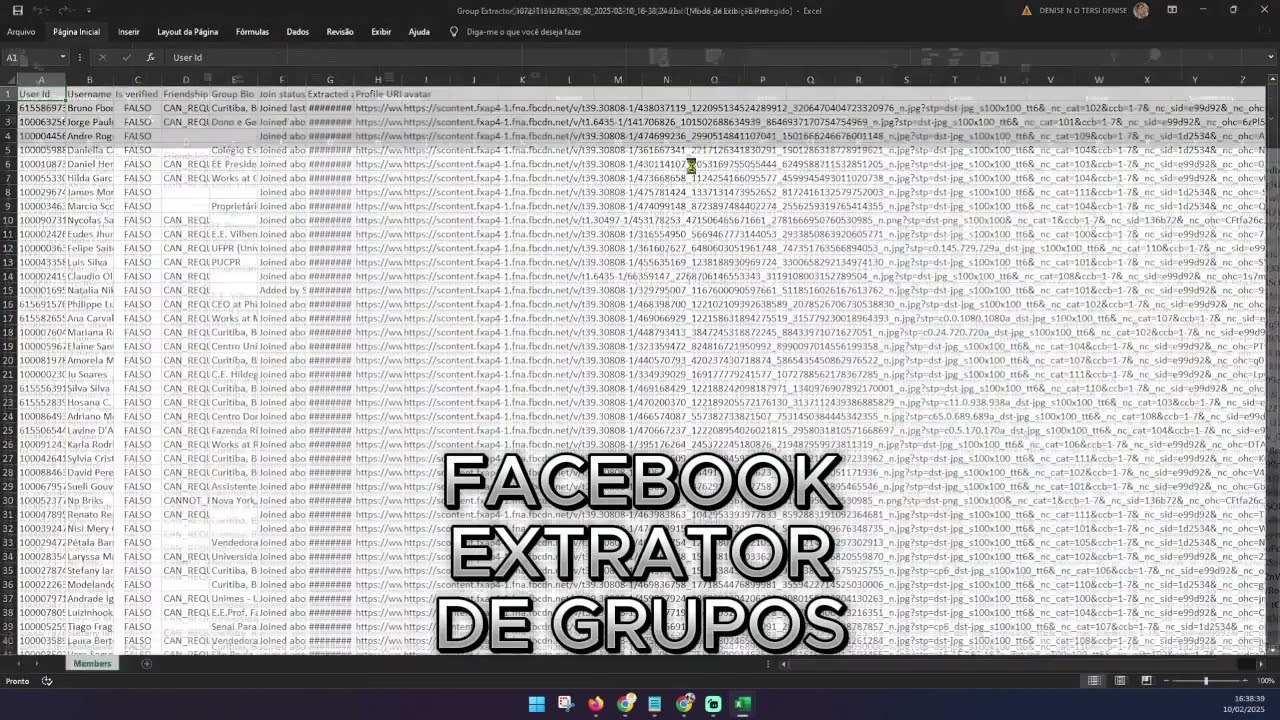 Autland Facebook Extrator de PERFIS de Grupos