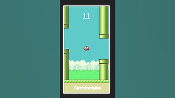 Make your own Flappy Bird in Unity #shorts #youtubeshorts