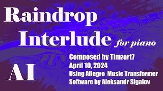 Raindrop Interlude -- composed using AI screenshot 5