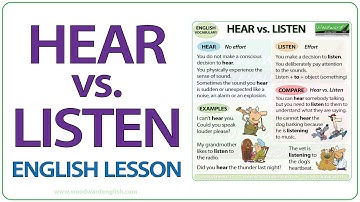 HEAR vs. LISTEN | What is the difference between HEAR and LISTEN? | Hearing or Listening?